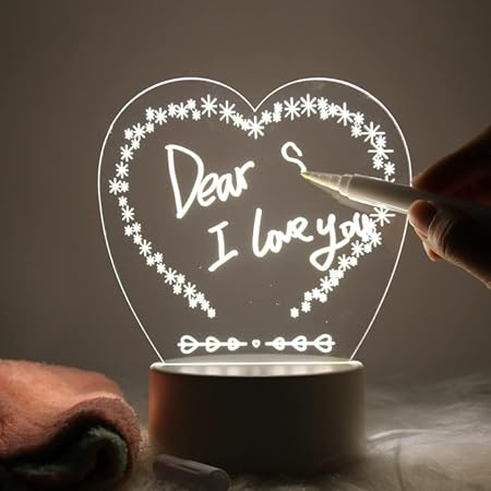 ACRYLIC MESSAGE BOARD HEART(ST-102) (44788)